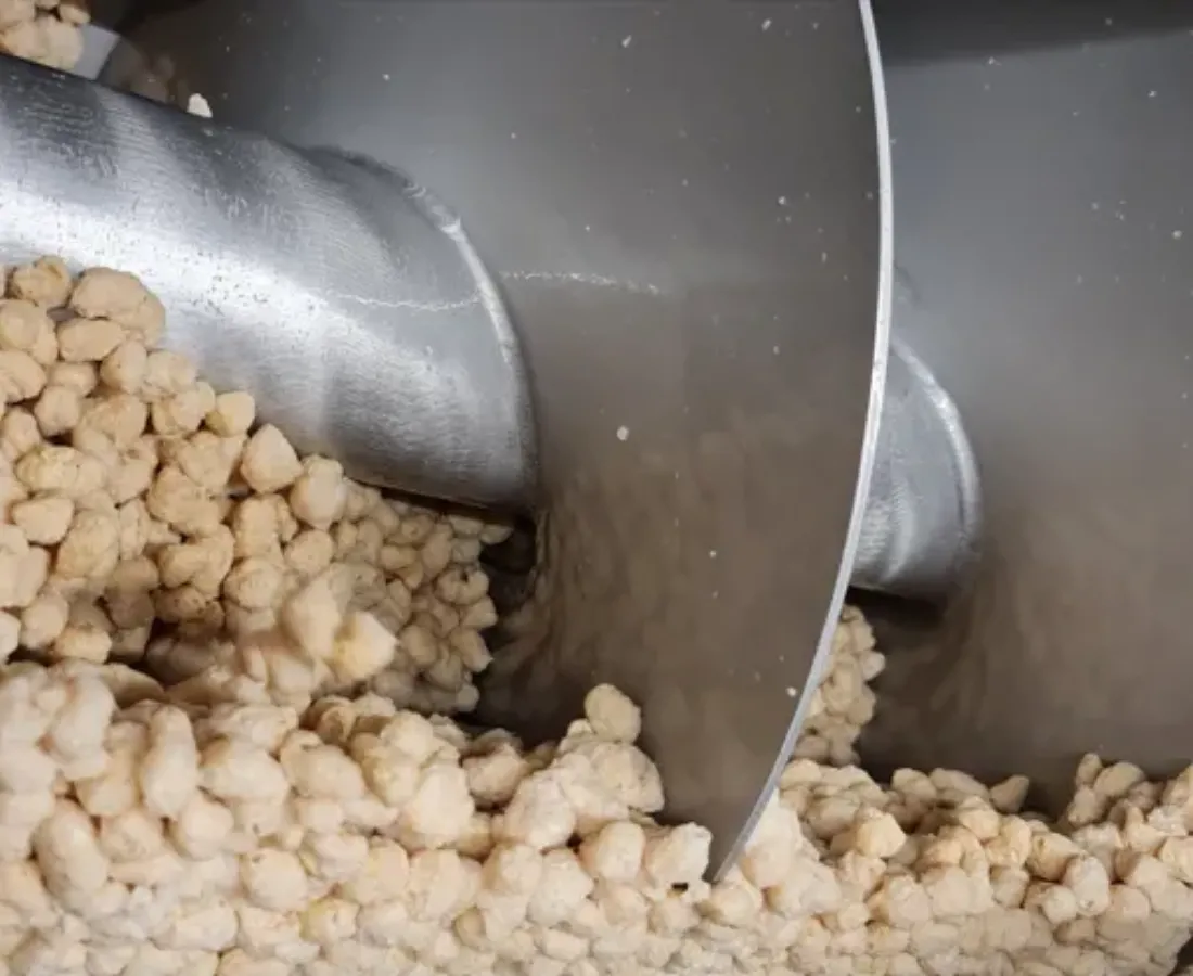 Showing liquid diffusion with colored dough for visual homogeneity test 