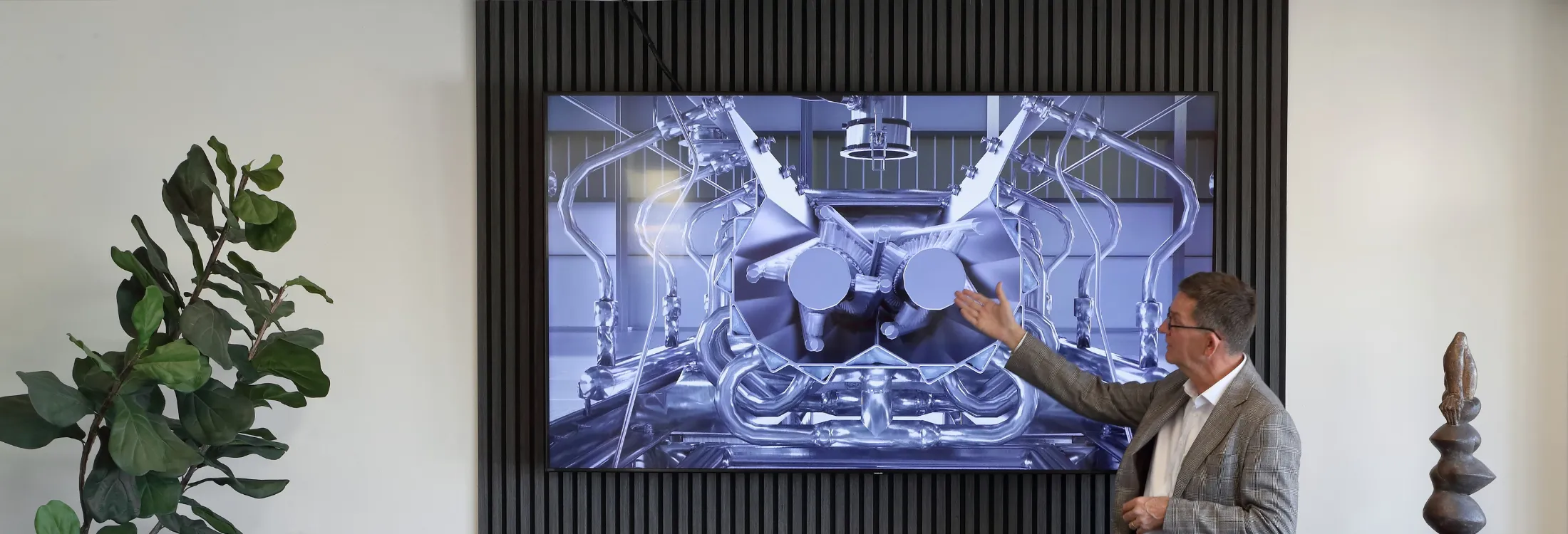 Business presentation at Sobatech headquarters about automated kneading technology