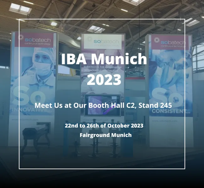 Meet Sobatech at IBA Munich 2023: hall C2, booth 245