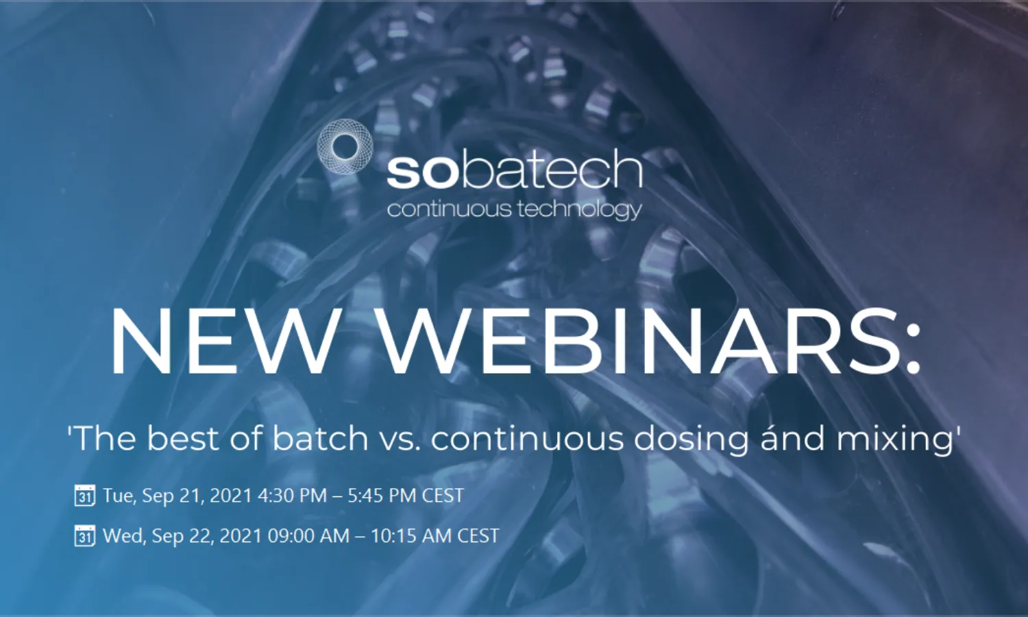 Webinar about comparing batch mixing and continuous mixing