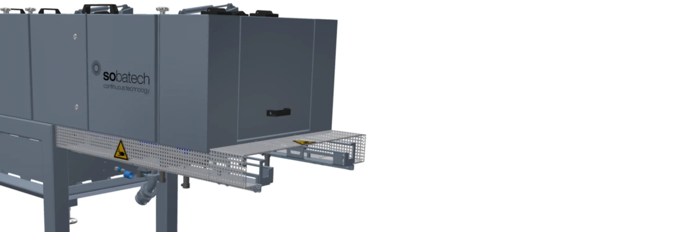Automated cleaning in place system for continuous mixers