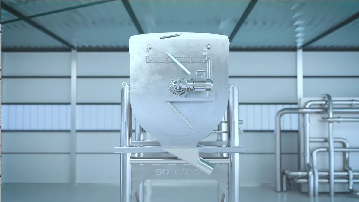 Side view continuous bulk fermenter