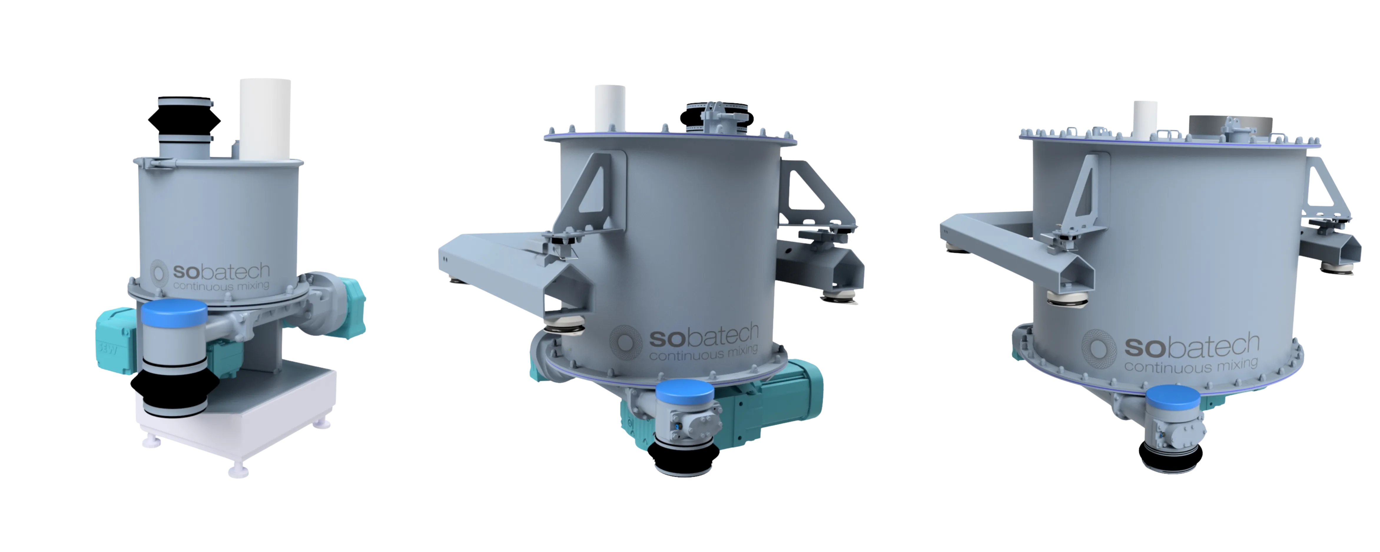 Flat bottom dosing hopper for continuous dosing solids