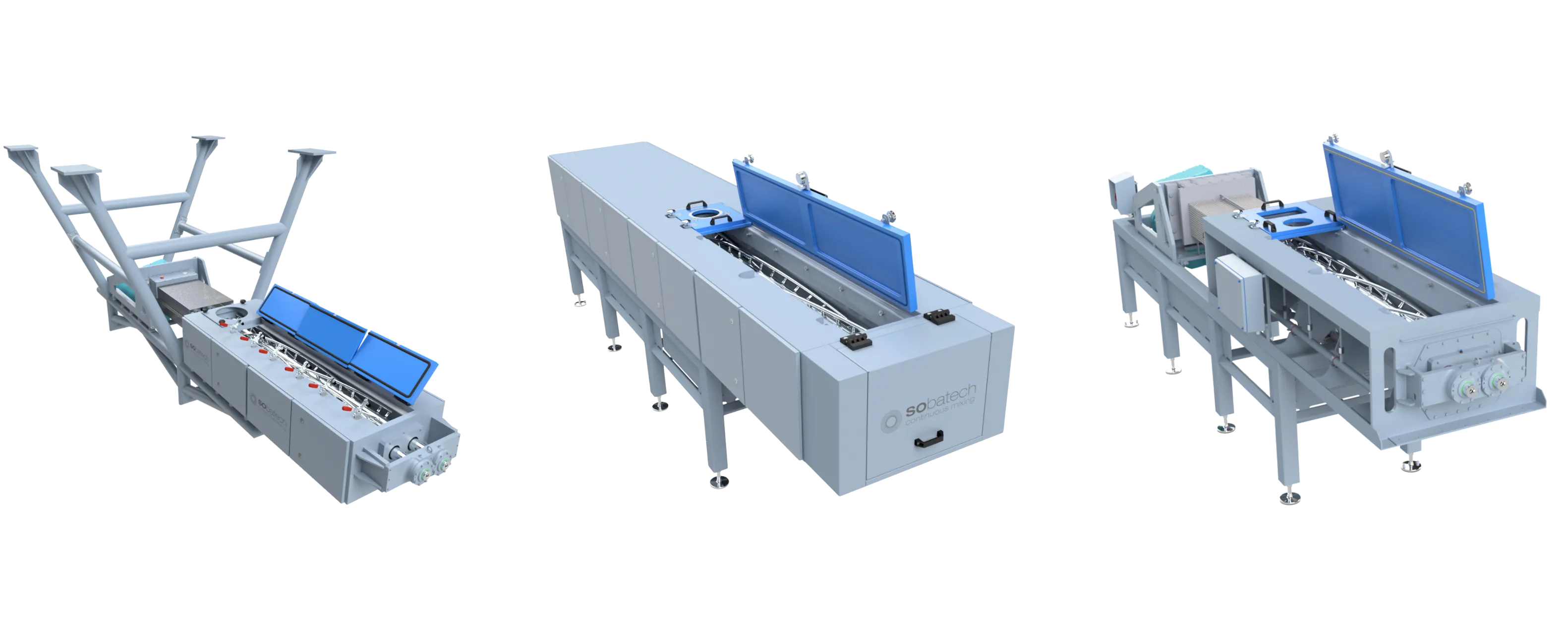 Automated kneading systems for industrial mixing