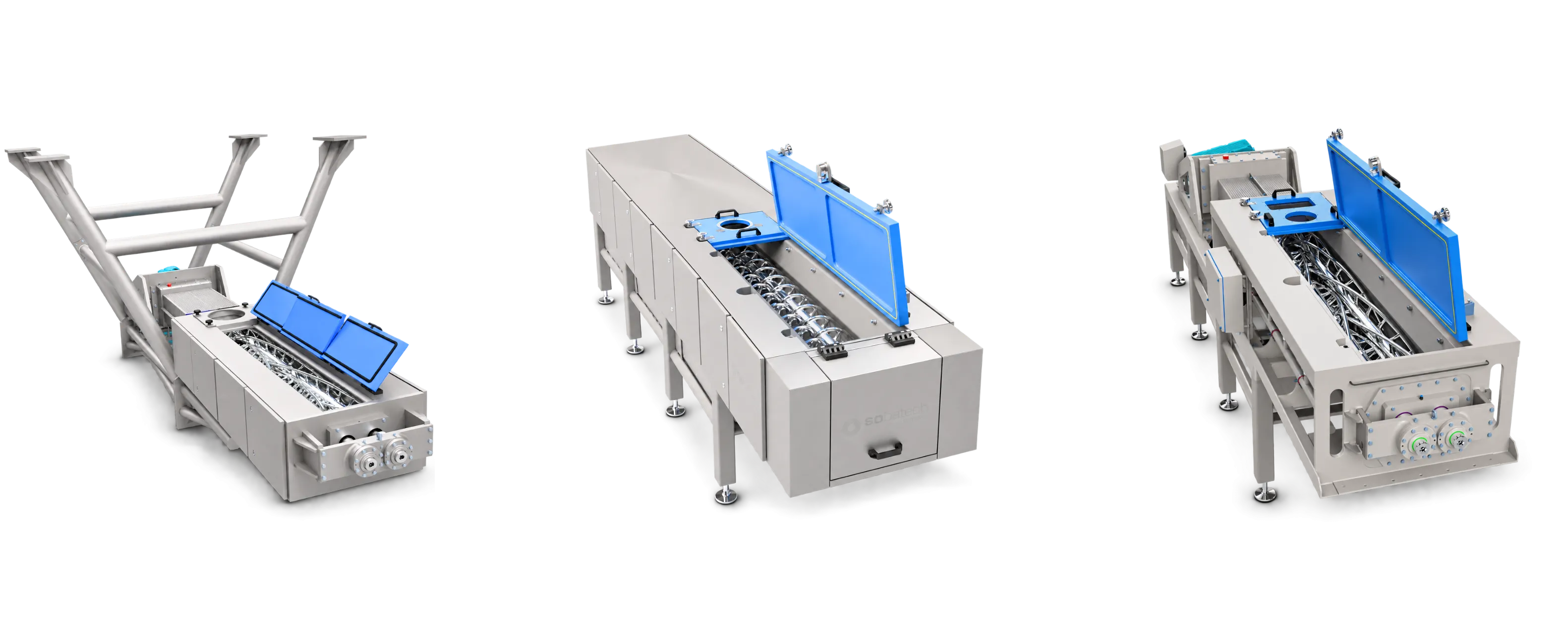 Automated kneading systems for industrial mixing