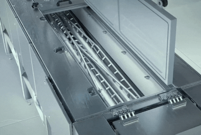 Inside of Sobatech continuous mixer