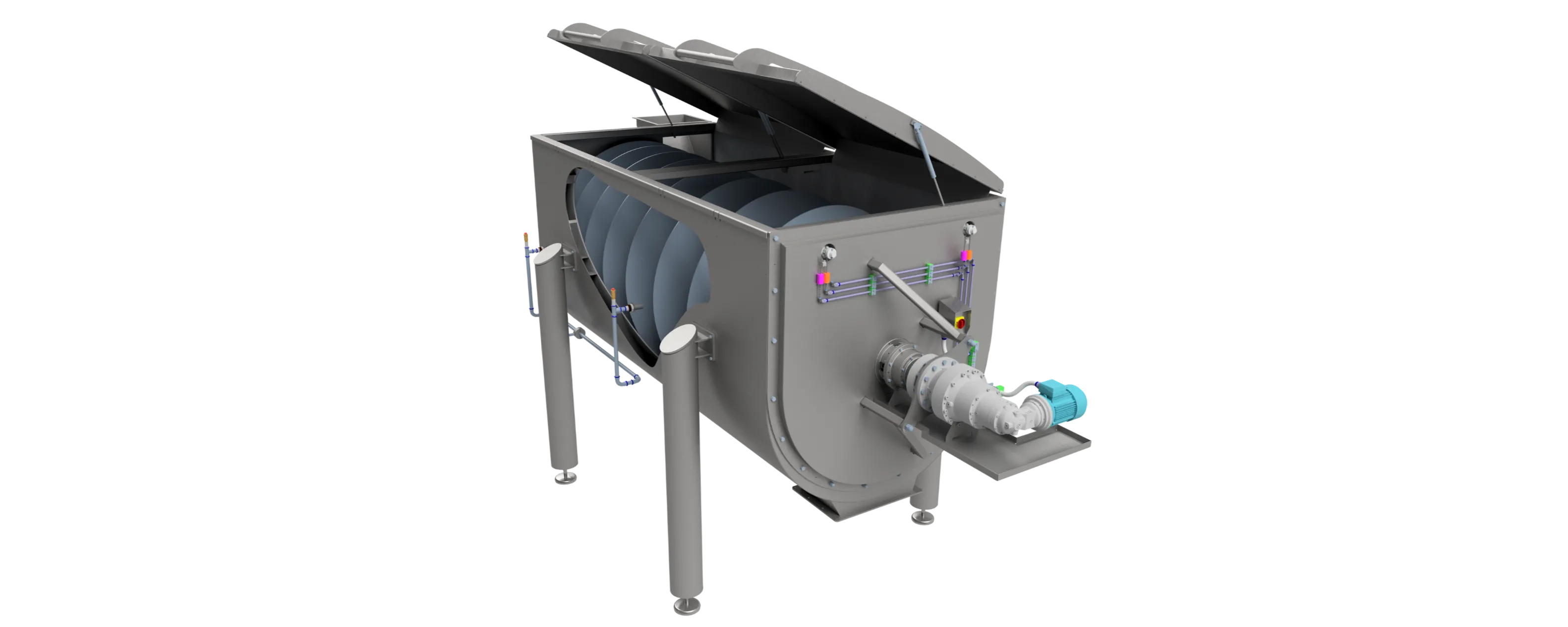 Continuous bulk fermenter for continuous dough production