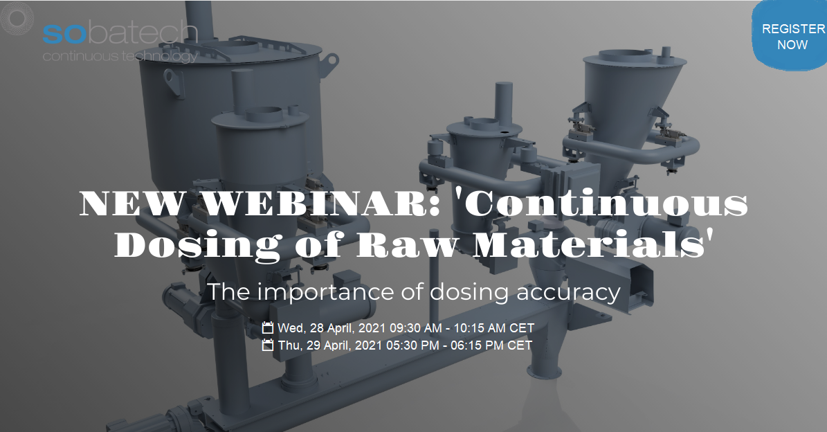 Webinar on the continuous dosing of raw materials